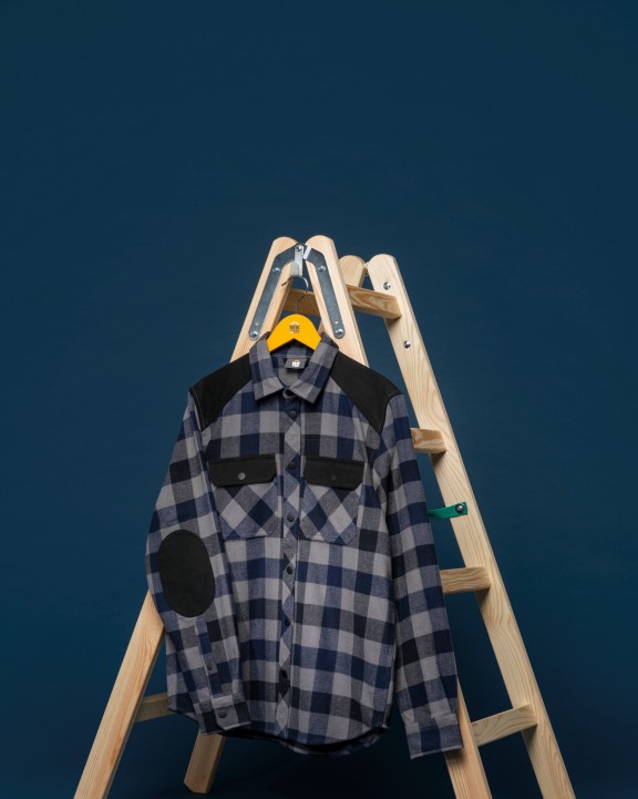 Chemise personnalisable WK. DESIGNED TO WORK Chemise à carreaux avec poches homme