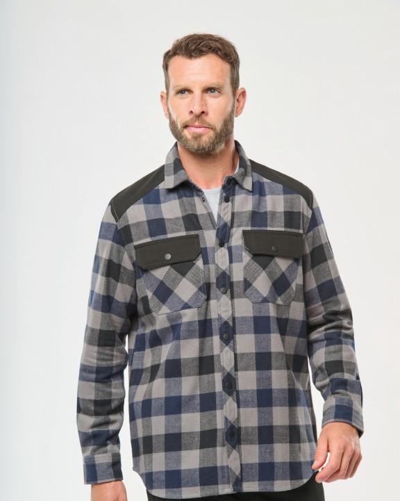 Chemise personnalisable WK. DESIGNED TO WORK Chemise à carreaux avec poches homme