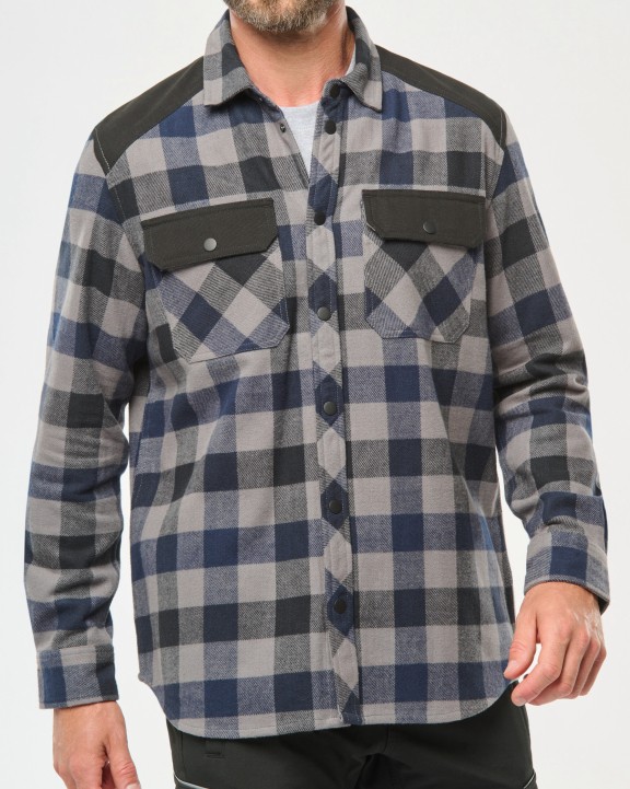 Chemise personnalisable WK. DESIGNED TO WORK Chemise à carreaux avec poches homme