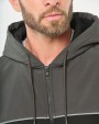 WK. DESIGNED TO WORK Umweltfreundliche, zweifarbige Molton-Kapuzenjacke mit Reißverschluss, Unisex Jacke personalisierbar