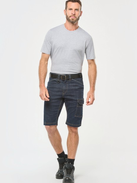 Bermudas & Shorts à personnaliser WK. DESIGNED TO WORK Bermuda denim multipoches homme 