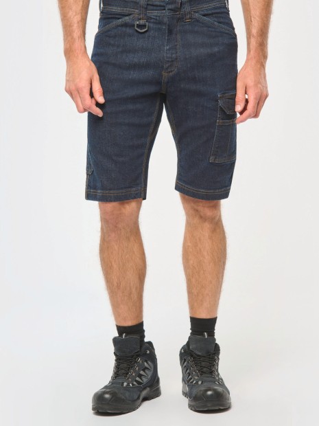 Bermudas & Shorts à personnaliser WK. DESIGNED TO WORK Bermuda denim multipoches homme 