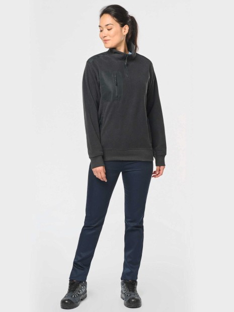 Laines polaires à personnaliser WK. DESIGNED TO WORK Polaire écoresponsable col zippé unisexe 