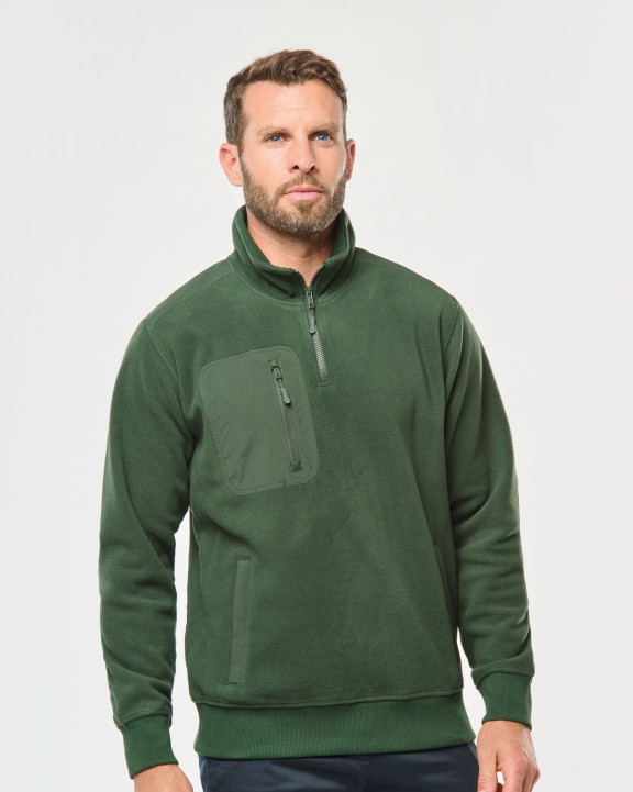 Polar Fleece WK. DESIGNED TO WORK Ecologishe fleece met ritskraag unisex voor bedrukking &amp; borduring