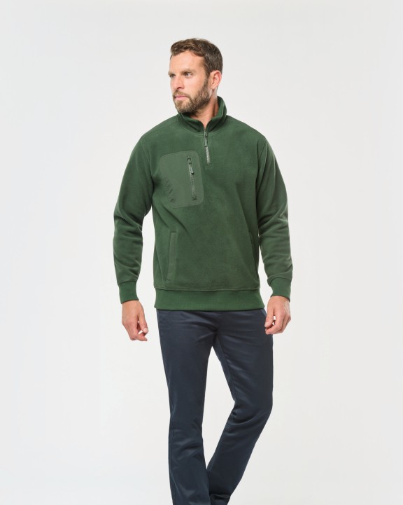 Polar Fleece WK. DESIGNED TO WORK Ecologishe fleece met ritskraag unisex voor bedrukking &amp; borduring