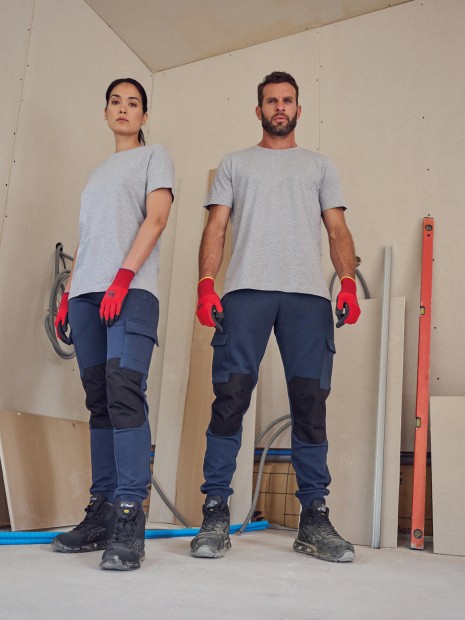 Pantalons à personnaliser WK. DESIGNED TO WORK Pantalon molleton cargo écoresponsable homme 