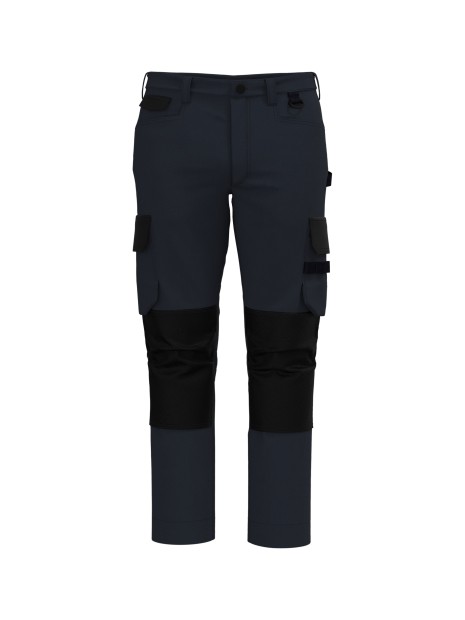 WK. DESIGNED TO WORK Pantalon de travail bicolore homme navy / black personnalisable
