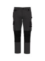 WK. DESIGNED TO WORK Pantalon de travail bicolore homme gris foncé/noir personnalisable
