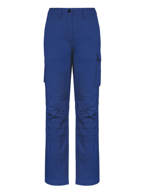 WK. DESIGNED TO WORK Pantalon de travail multipoches femme royal personnalisable