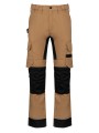 WK. DESIGNED TO WORK Pantalon de travail performance recyclé homme camel / black personnalisable
