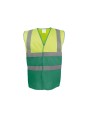 Gilet de sécurité personnalisable YOKO Gilet haute visibilité bicolore