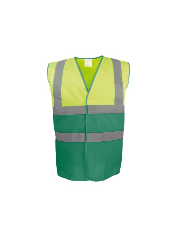 Gilet de sécurité personnalisable YOKO Gilet haute visibilité bicolore