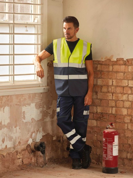 Gilets de sécurité à personnaliser YOKO Gilet haute visibilité bicolore 