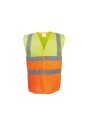 YOKO Gilet haute visibilité bicolore hi vis yellow / orange personnalisable