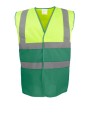 Gilet de sécurité personnalisable YOKO Gilet haute visibilité bicolore