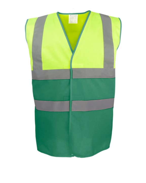 Gilet de sécurité personnalisable YOKO Gilet haute visibilité bicolore