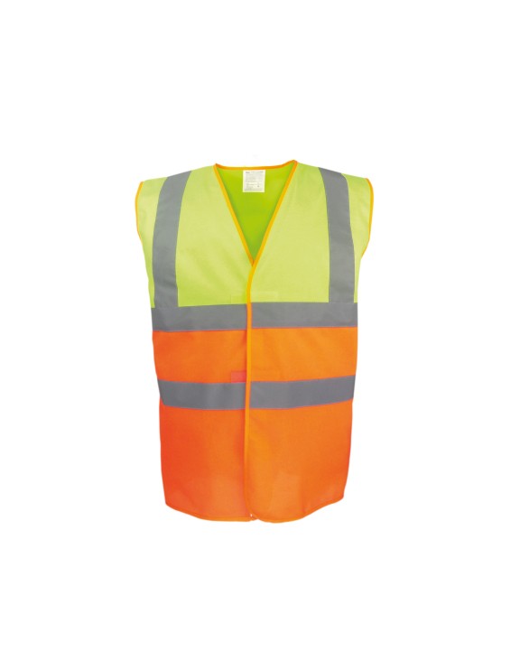 Gilet de sécurité personnalisable YOKO Gilet haute visibilité bicolore