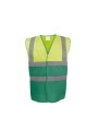 YOKO Gilet haute visibilité bicolore hi vis yellow/paramedic green personnalisable