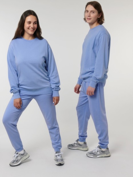 Sweat-shirts à personnaliser STANLEY/STELLA Matcher Vintage G. Dyed Swimmer Blue