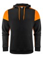 PRINTER Prime 
Sweatshirt Capuche Unisex noir/orange personnalisable