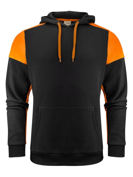 PRINTER Prime 
Sweatshirt Capuche Unisex noir/orange personnalisable