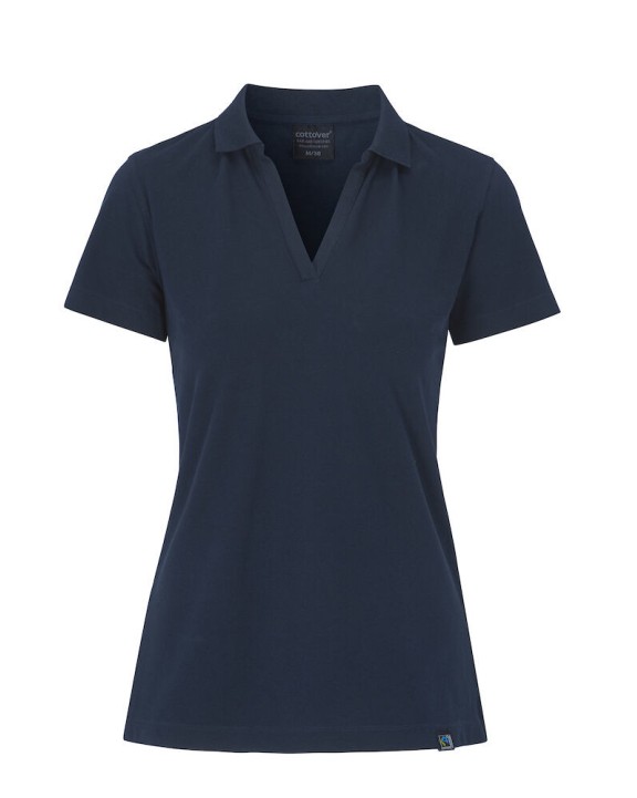 Polo personnalisable COTTOVER POLO STRETCH PIQUE FEMME - CERTIFIÉ GOTS