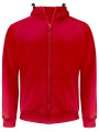 PROJOB 2133 SWEATSHIRT POLYESTER PRIO A/ CAPUCHE rouge personnalisable