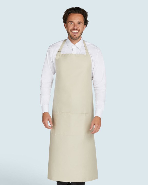 SG CLOTHING AMSTERDAM - Recycled Bib Apron with Pocket Schürze personalisierbar
