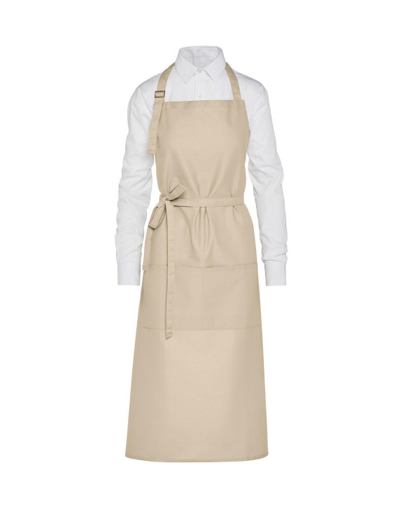 SG CLOTHING AMSTERDAM - Recycled Bib Apron with Pocket Schürze personalisierbar