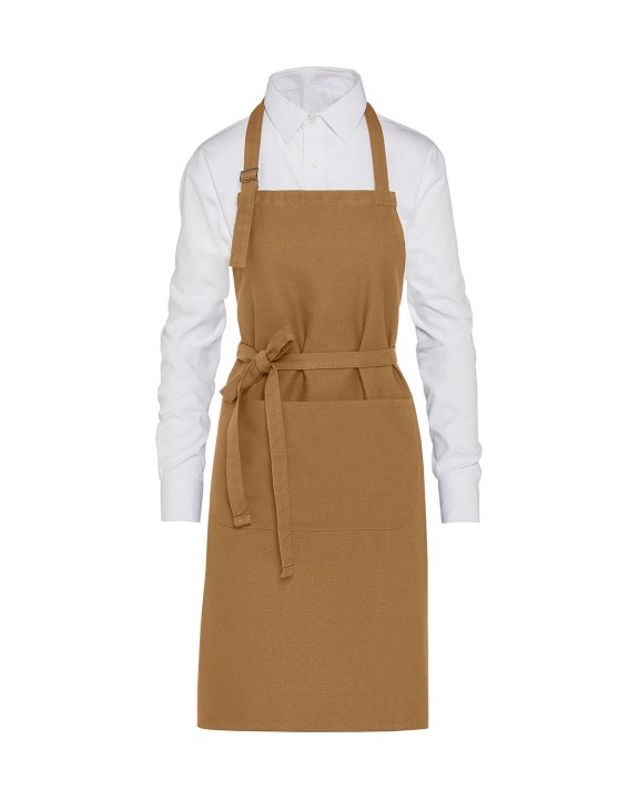 SG CLOTHING LISBON - Organic Heavyweight Bib Apron with Pocket Schürze personalisierbar