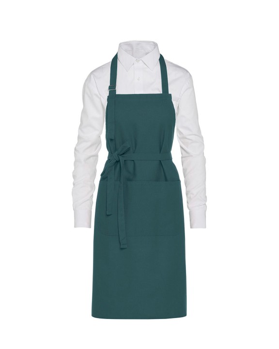 SG CLOTHING LISBON - Cotton Heavyweight Bib Apron with Pocket Schürze personalisierbar