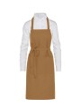 SG CLOTHING LISBON - Cotton Heavyweight Bib Apron with Pocket caramel personnalisable