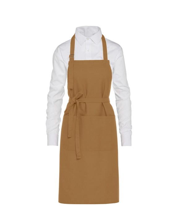 SG CLOTHING LISBON - Cotton Heavyweight Bib Apron with Pocket Schürze personalisierbar
