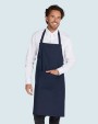 SG CLOTHING LISBON - Cotton Heavyweight Bib Apron with Pocket Schürze personalisierbar
