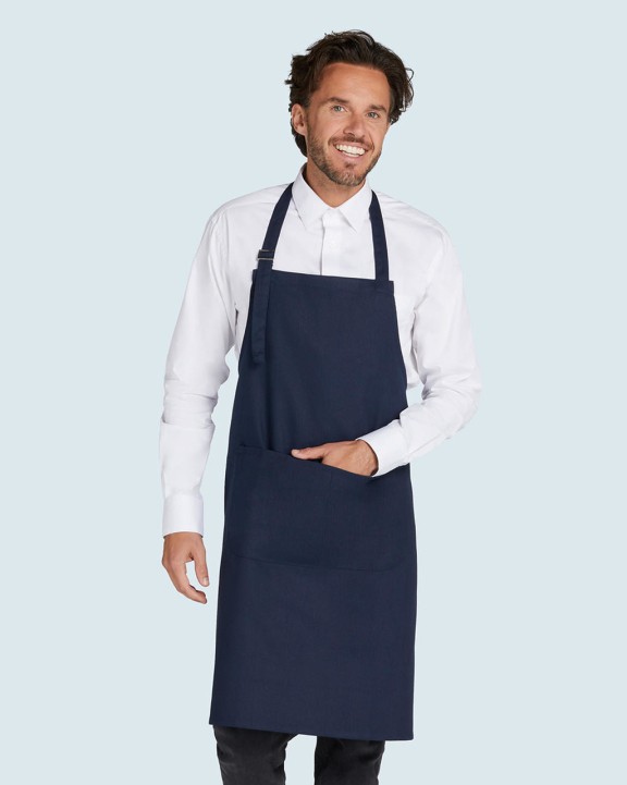 SG CLOTHING LISBON - Cotton Heavyweight Bib Apron with Pocket Schürze personalisierbar