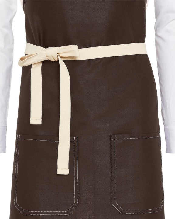 Tablier personnalisable SG CLOTHING SANTORINI - Contrasted Bib Apron with Pocket