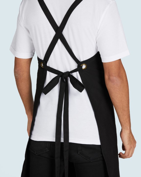 Tablier personnalisable SG CLOTHING PROVENCE - Crossover Eyelets Bib Apron with Pocket
