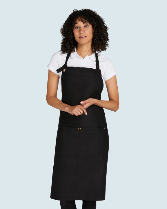 SG CLOTHING PROVENCE - Eyelet Bib Apron with Pocket Schürze personalisierbar