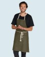 SG CLOTHING CORSICA - Cord Bib Apron with Pocket Schürze personalisierbar