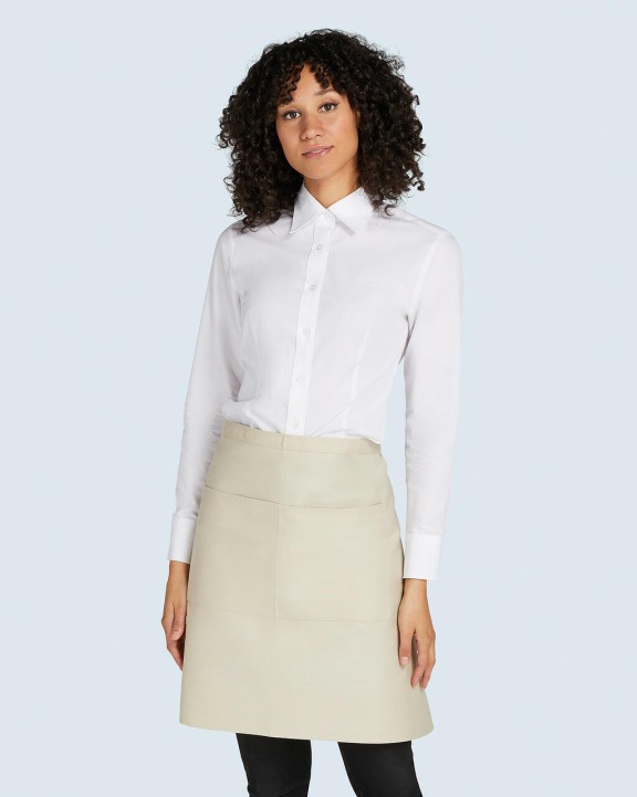 SG CLOTHING BRUSSELS - Short Recycled Bistro Apron with Pocket Schürze personalisierbar