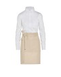 SG CLOTHING BRUSSELS - Short Recycled Bistro Apron with Pocket Schürze personalisierbar