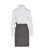 SG CLOTHING BRUSSELS - Short Recycled Bistro Apron with Pocket Schürze personalisierbar