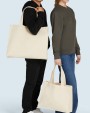 SG CLOTHING Canvas Wide Shopper with Fold LH Tasche personalisierbar