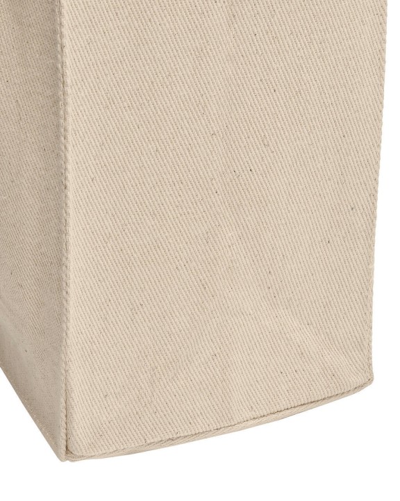 SG CLOTHING Canvas Wide Shopper with Fold LH Tasche personalisierbar
