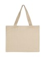SG CLOTHING Canvas Wide Shopper with Fold LH Tasche personalisierbar