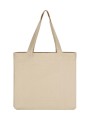 SG CLOTHING Canvas Wide Shopper LH NATURAL personnalisable