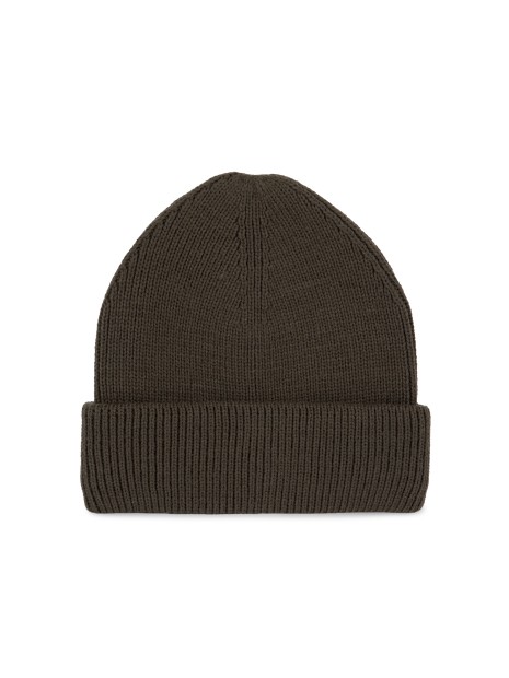 K-UP Bonnet côtelé à double revers algae green personnalisable