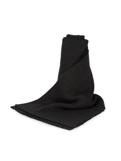 K-UP Écharpe à maille côtelée noir personnalisable