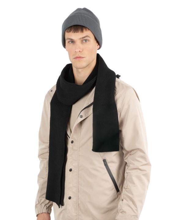Bonnet, Écharpe & Gant personnalisable K-UP Écharpe à maille côtelée