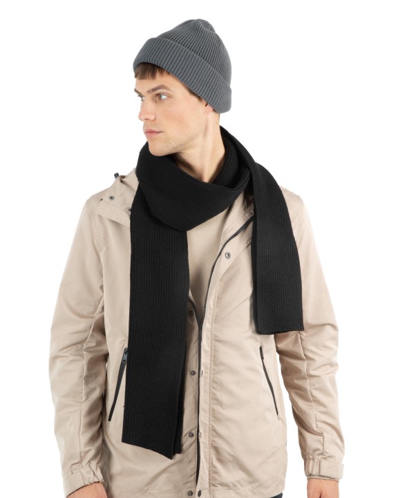 Bonnet, Écharpe & Gant personnalisable K-UP Écharpe à maille côtelée